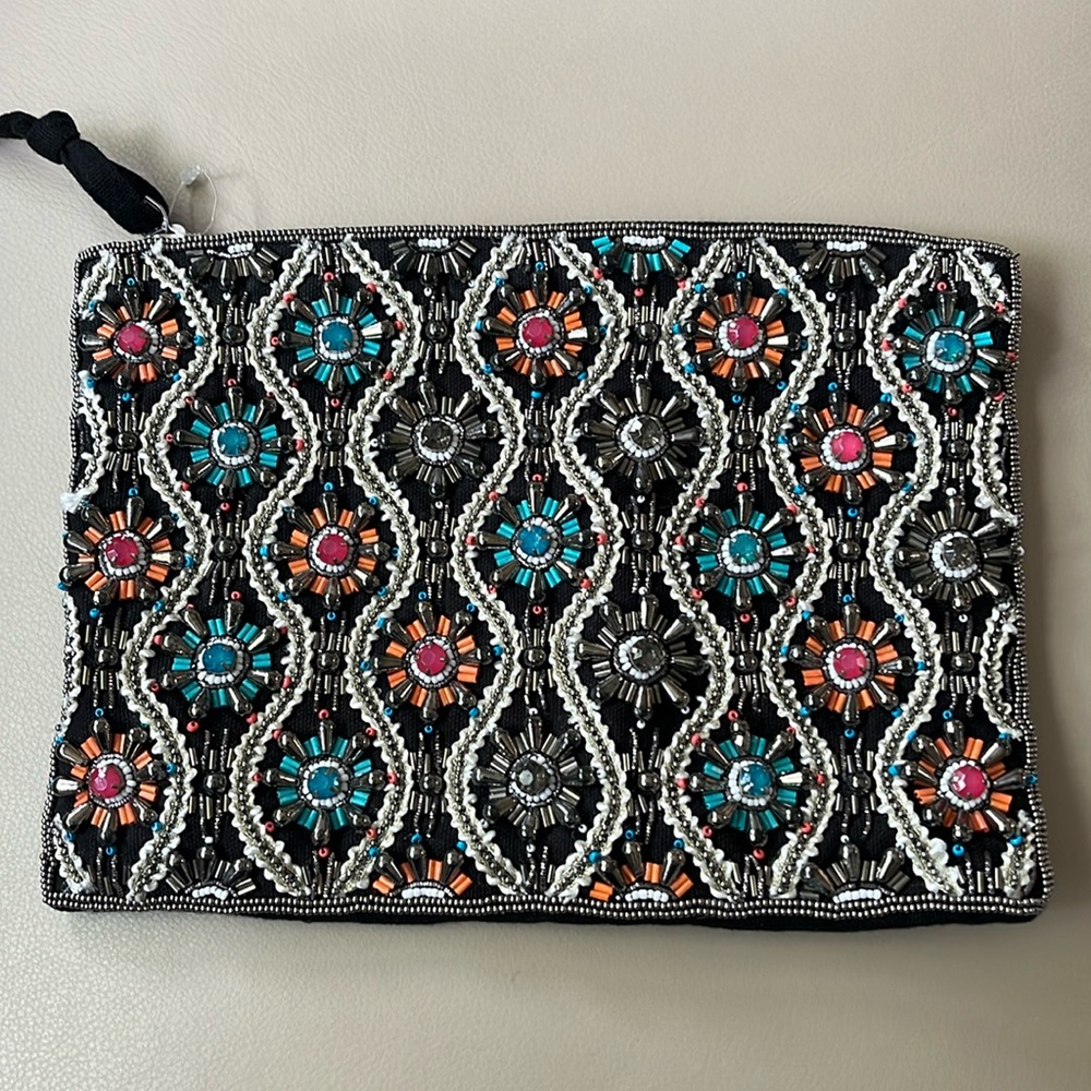 Sam Edelman Circus beaded clutch